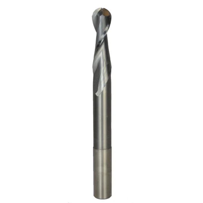 Solid Tungsten Spiral Upcut Ballnose Cutter - 2 Flute - Metric Range - Extra Long Series - tungstenandtool nz
