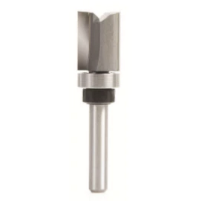 Ideal for inverted flush trimming when routing with workpiece between template and router.
