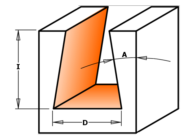 Tungsten Tipped Dovetail Router Bit