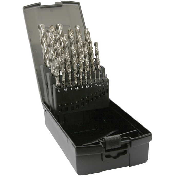 25 Piece HSS Drillset 1mm to 13mm - tungstenandtool nz