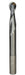 Solid Tungsten Spiral Upcut Ballnose Cutter - 2 Flute - Metric Range - Long Series - tungstenandtool