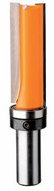Tungsten Tipped Inverted Flush Trim Router Bit with Down Shear - 2 Flute - 1/2" Shank - tungstenandtool