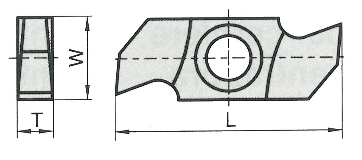 Replaceable Tungsten Grooving Knives - tungstenandtool