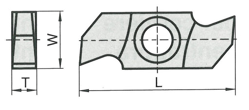 Replaceable Tungsten Grooving Knives - tungstenandtool