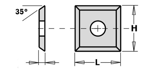 Replaceable Tungsten Knives - Four Sided - tungstenandtool