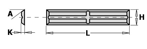 Replaceable Tungsten Knives - Four Sided with Back Groove - tungstenandtool