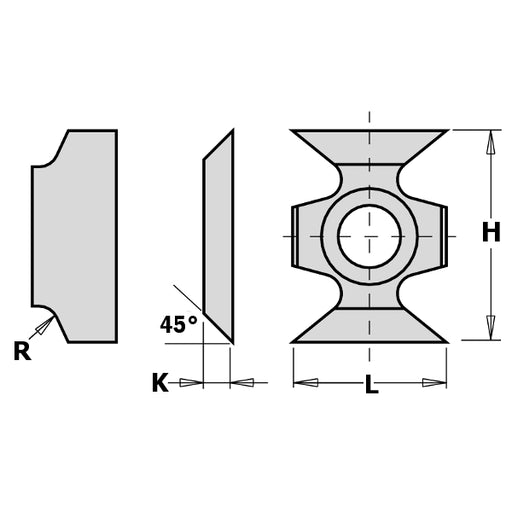 Replaceable Tungsten Radius Knife - tungstenandtool