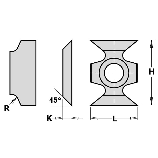 Replaceable Tungsten Radius Knife - tungstenandtool